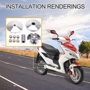 GOOFIT Motorcycle Complete <strong>Variator</strong> <strong>Roller</strong> Assembly Replacement for GY6 125cc 150cc Scooter 152QMI 157QMJ
