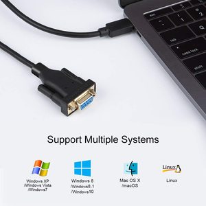 Di qualità del Hight USB di Tipo C a RS-232 Seriale Cavo Adattatore con PL2303 Chip RS232 DB9 Femmina del Convertitore Dell'adattatore del Cavo - Product Image 3