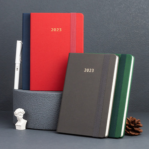 2023 Pu Lederen Harde Hoes A5 Planner Dagelijks Wekelijks Maandelijks Dagboek - Product Image 2