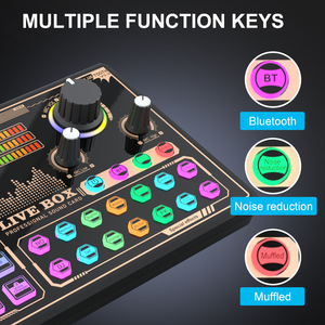 Podcast Desktop Recording Musical Full Set Microphone Live Broadcast Sound Card With <strong>Multiple</strong> Sound Effects <strong>Monitor</strong> Headset - Product Image 5