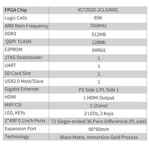 Placa DMA Xilinx SOC ARM FPGA Placa de desarrollo con conectores FPGA placa única de desarrollo