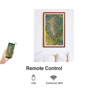 Настенное крепление интеллектуальная фоторамка ЖК-экран 43 дюймов Digital Signage Cms пульт дистанционного управления Android Os рекламный экран