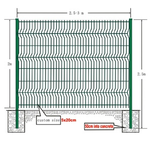 3D hàn dây lưới hàng rào 3D dây lưới hàng rào bảng điều chỉnh trang trí cửa sổ tường hoa paver khuôn 3D hàng rào - Product Image 5