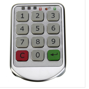 Demir metal şifreli kilit anahtarsız giriş kapı kilidi sürgü kapısı kilitleri tuş takımı ile - Product Image 1