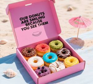 Tùy Chỉnh In Logo Cấp Thực Phẩm Có Thể Gập Lại Bánh Tráng Miệng Pastry Togo Takeaway Cookie Bánh Giấy Hộp Donut Waffle Bao Bì Hộp - Product Image 6