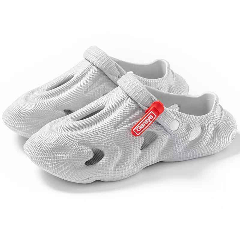 Red label - gray