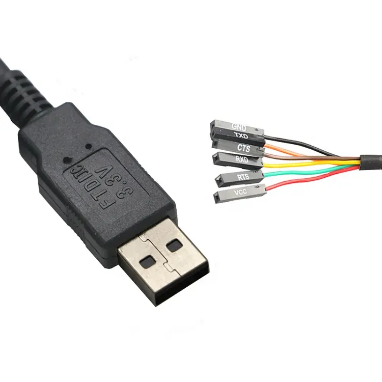 OEM 1M Cp2102 Usb Rs232 To Uart Ttl Cable Module 4 Pin 4P Se Cable Wire 4 Pin Ftdi Chip With A B Vcc Gnd