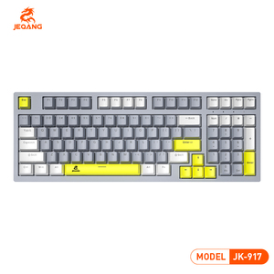 Jeqang, Teclado mecánico con cable de 97 teclas, interfaz USB, varios colores ABS para ordenador portátil para juegos de oficina, uso en árabe