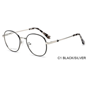 BV6801กรอบแว่นแฟชั่นผู้หญิงแบบใหม่แว่นตากรอบโลหะยืดหยุ่น - Product Image 1