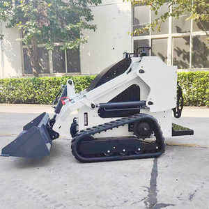 送料無料!!! バケット付き小型格安スキッドステアディーゼルローダー異なるアタッチメントスキッドステアバガー - Product Image 1