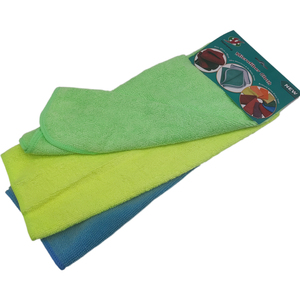 3 mikrofiber bez seti ev için mikrofiber temizlik bezi - Product Image 1