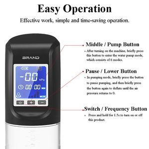 Männliche Penis Vakuumpumpe Cock Dick Vergrößerung Verzögerte Ejakulation übung Männliche Genital organe Penis vergrößerung pumpe - Product Image 3