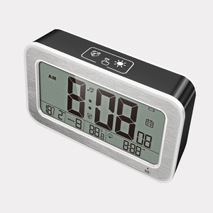 Anpassen Wecker Desktop Tisch Lcd Display Temperatur Holz Finishing dekorative Uhren - Product Image 5