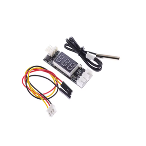 DC 12V 4線PWMファンスピードコントローラデジタルディスプレイ温度ガバナーサポート3Aオン/オフ制御電子モジュールキット - Product Image 4