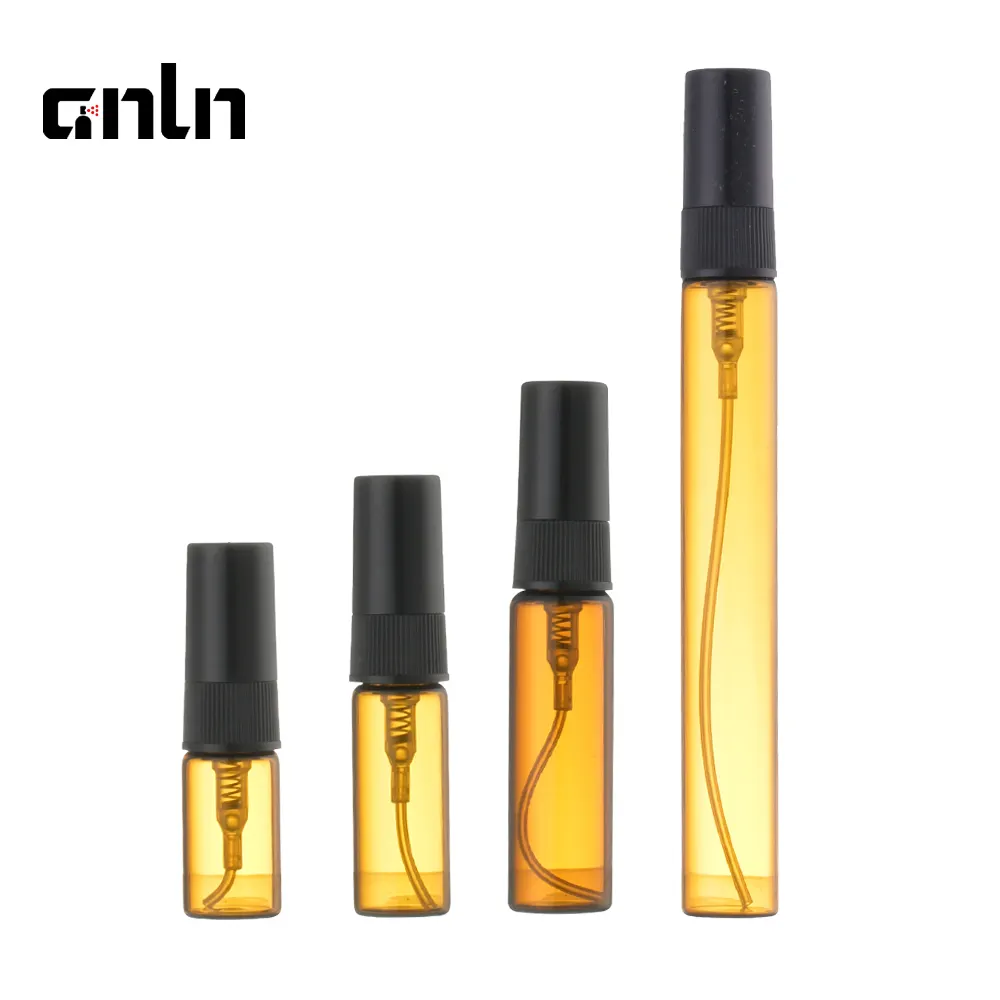 ANLN 2ml 3ml 5ml 10ml bouteilles de pulvérisation en verre flacon vide mini bouteille de test rechargeable atomiseur de parfum