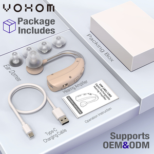 Alat bantu dengar BTE, headphone medis bersertifikat dapat diisi ulang produk telinga & pendengaran ramah - Product Image 2