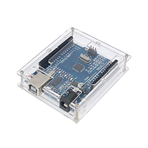 Arduino用ブラックABSプラスチックケースアクリルシェル透明ボックス (R3は含まない) - Product Image 5