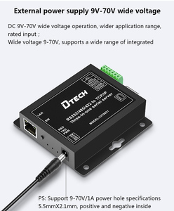 DTECH-Convertidor de Ethernet modbus RS232 RS422 RS485 a TCP/IP, dispositivo de serie compatible con servidor Modbus RTU y TCP - Product Image 4