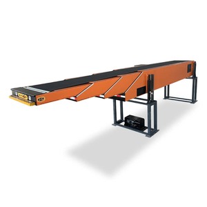 Transportador de carga y descarga de contenedores Plataforma de camión Correa telescópica Manipulación a granel móvil para transportador de correa telescópica de línea - Product Image 1