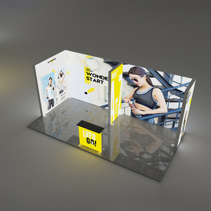 JiongChang Custom Led Stand Trade Show Display Tension Stands Exhibition Fabric Seg Light Box Booth - Product Image 5