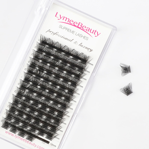Kendinden aşılama küme Lashes düğüm ücretsiz segmentli kirpik kiti Diy küme kirpik tepsi el yapımı kirpik uzantıları küme kirpik - Product Image 1