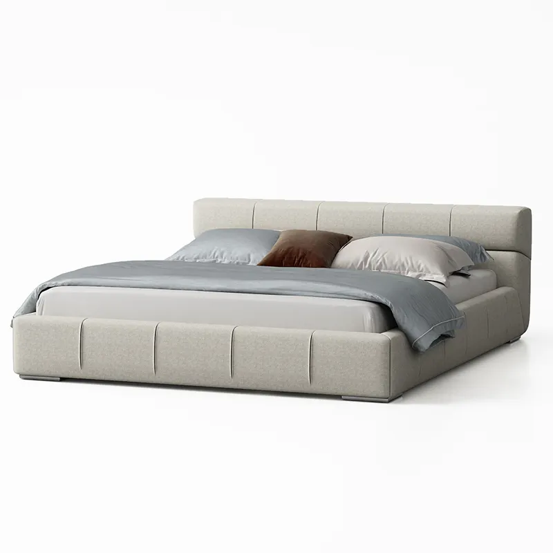 Nordisches Design Klassisches Schlafzimmer Wohn möbel Stoff Polster Tufty Bett Designer Ultra King Size Queen Size Tufted Bett