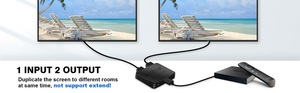 Divisor HDMI 1 en 2 adaptador de salida 4K interruptor HDMI HDCP Stripper 3D divisor amplificador de señal de potencia