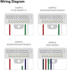 SP630E Blue tooth LED Controller supporto PWM monocromatico CCT RGBW rgbct o SPI TTL IC Chip LED Strip WS2811 WS2812B - Product Image 3