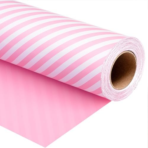Stripes - White and Pink