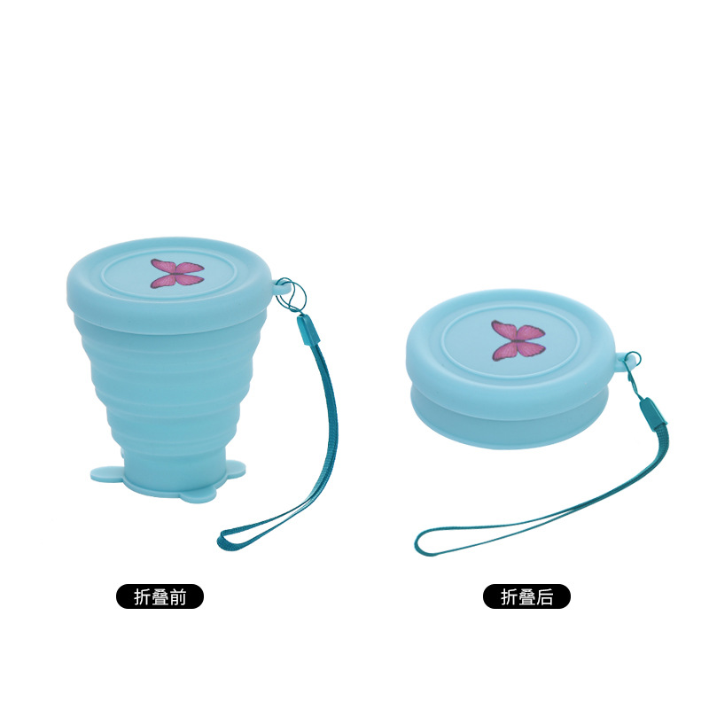Light blue (with a butterfly print)