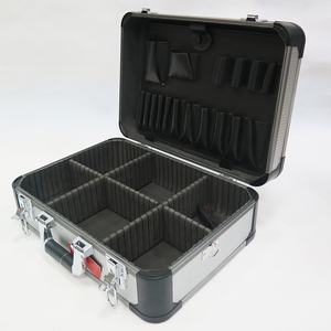 小型可锁定银铝工具便携盒手工具箱 - Product Image 1