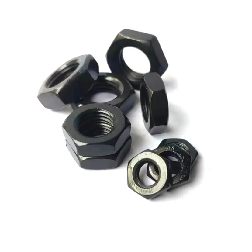 Wholesale M24*3 Grade 8 Black Oxide Finish Hexagon Nut GB M6 M8 M10 M30 Carbon Steel Hex Thin Mixed Nuts Set