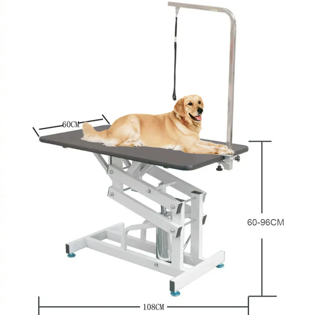 Top Materiaal Grooming Tafel Voor Grote Rassen Honden Veterinaire Pet Grooming Salon Verstelbare Hydraulische Hond Grooming Tafel