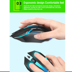 2024 yeni tasarım karışık renk yüksek kalite kablolu fare oyun fare Rgb oyun multi-medya bilgisayar fareler - Product Image 2