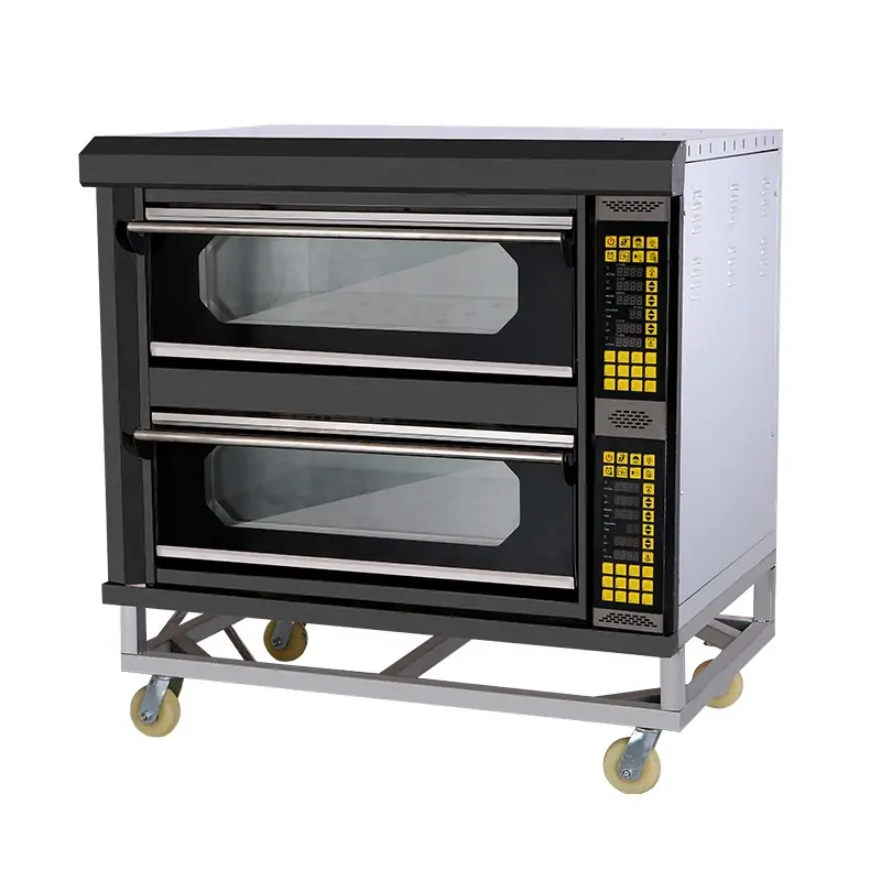 Fácil de operar, una tecla, fácil operación, horno eléctrico de cubierta de gas, horno de panadería de una sola cubierta