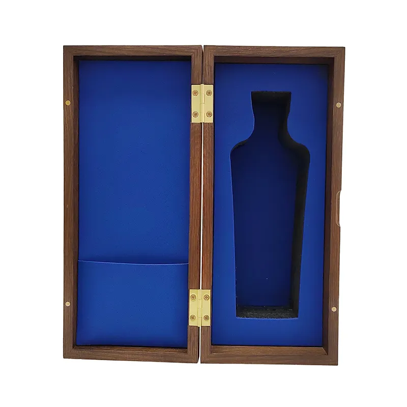 Fabricantes de madera de goma maciza personalizada tapa deslizante vino botella individual caja decorativa de madera vino regalo caja de embalaje de almacenamiento