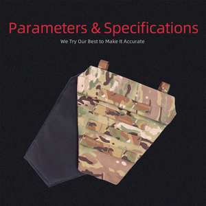 Tas selangkangan pelindung selangkangan rompi taktis piring pembawa Chaleco tacmanik kamuflase menjuntai bawah tas serangan Panel - Product Image 5