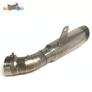 Orta boru susturucu BMW R dokuz T kayma-on titanyum susturucu bağlantı borusu R9T R Line egzoz hattı üzerinde kayma Fit stok başlıkları - Product Image 4