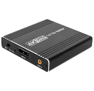 SYONG Displayport <strong>Splitter</strong> 4K@144Hz for Dual Monitors, Supports MST Extend, SST Mirror Mode <strong>1</strong> in <strong>2</strong> Out for Monitor Projector - Product Image 1