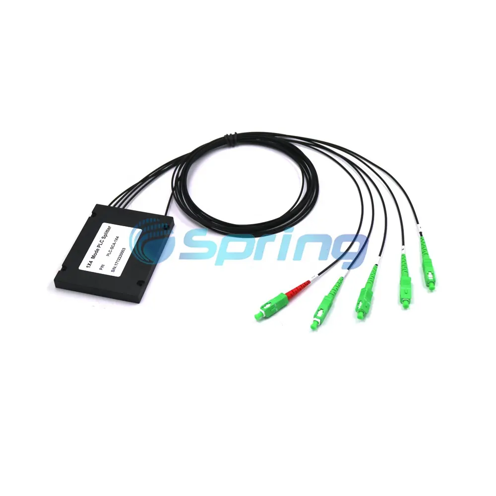 FTTH GPON Splitter 1*4 SC APC sợi quang ruggedized ABS PLC Splitter