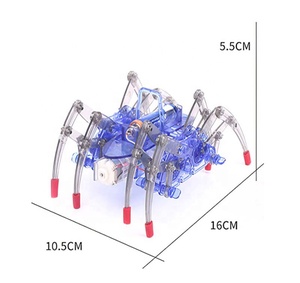 Fai da te ragno elettrico Robot giocattolo Puzzle elettrico strisciante scienza animale giocattolo modello elettronico assemblare giocattolo educativo per bambini - Product Image 3