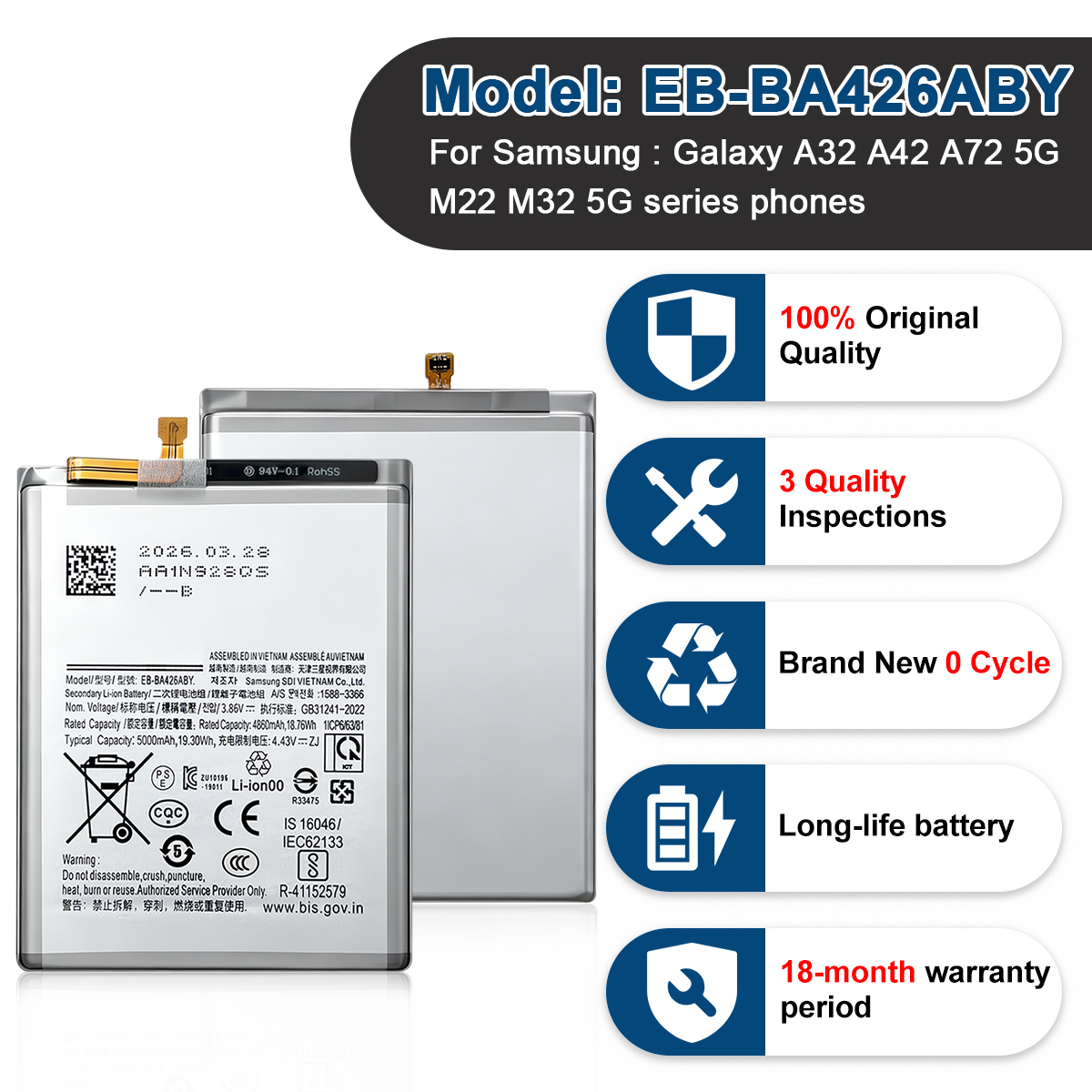 EB-BA426ABY ( A72 A32 A42 M22 M32 5G )