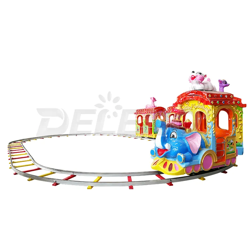 Paseos comerciales profesionales para niños Paseo en tren con pista para niños