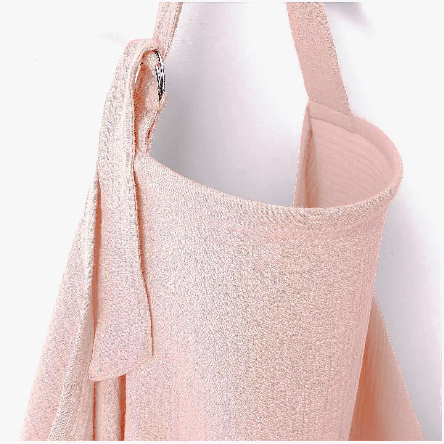Couverture rose d'allaitement en mousseline pour bébé allaitement