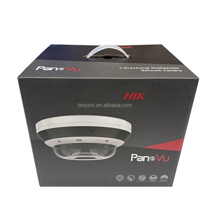 Cámara de red multisensor de 4 direcciones, 30m, IR, 4MP, Hik, visión nocturna, 360, cámara IP panorámica