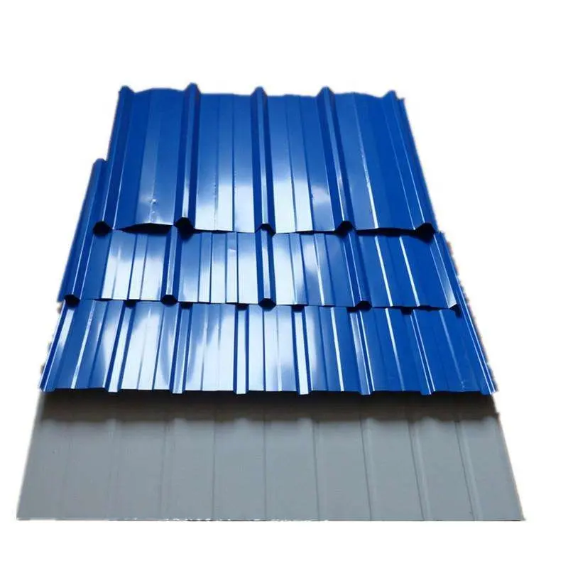 Tôle de toiture ondulée galvanisée de calibre 24 matériaux de construction tôle d'acier galvanisée prix de toiture