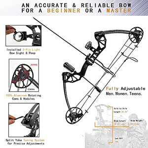 SPG Compound Bow Arrows Archer Fully Adjustable Hard <strong>Archery</strong> Case Compound Bow with All Accessories - Product Image 6