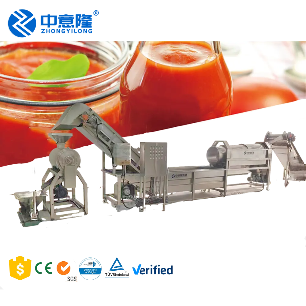 آلة صنع الأفوكادو لإنتاج صلصة الكاتشب الأوتوماتيكية بالكامل ، آلة صنع مربى التمر والخردل وخط تجهيز معجون الطماطم