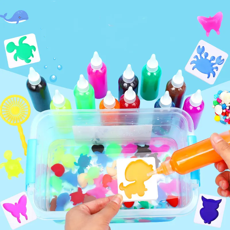 Vendita calda bambini educativi divertenti magia acqua elfo oceano giocattoli fai da te scienza Kit