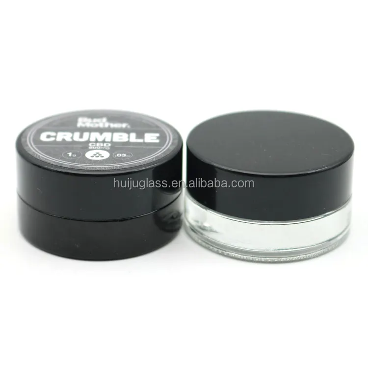 Envases de vidrio 3ml 5ml Frascos de concentrado con tapas de estaño huiju unishell para cosméticos de crema de ojos